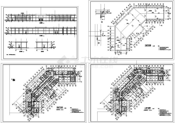 广东省广州市某娱乐城建筑设计方案CAD图纸-图一