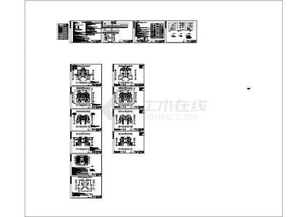 [上海]大型商业建筑群全套电气施工cad图纸（含别墅、高层住宅、商业网点）-图二