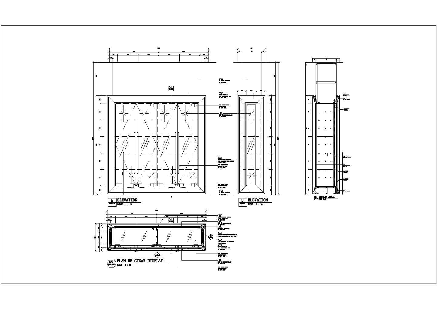 某法式餐厅节点完整构造施工CAD图