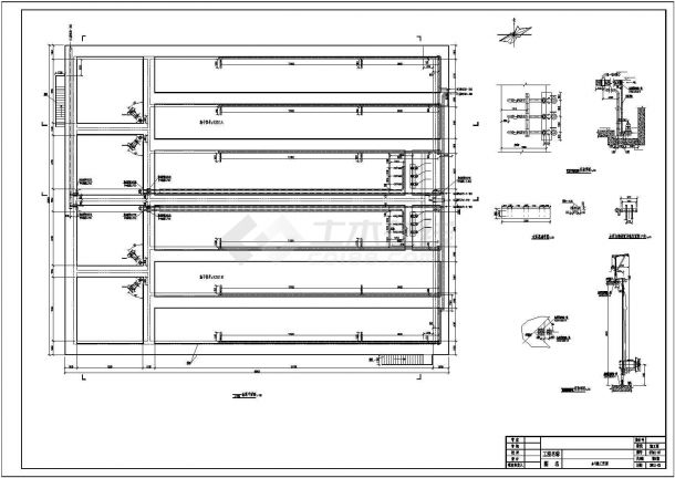某污水处理厂全套CAD设计AO池图纸-图一