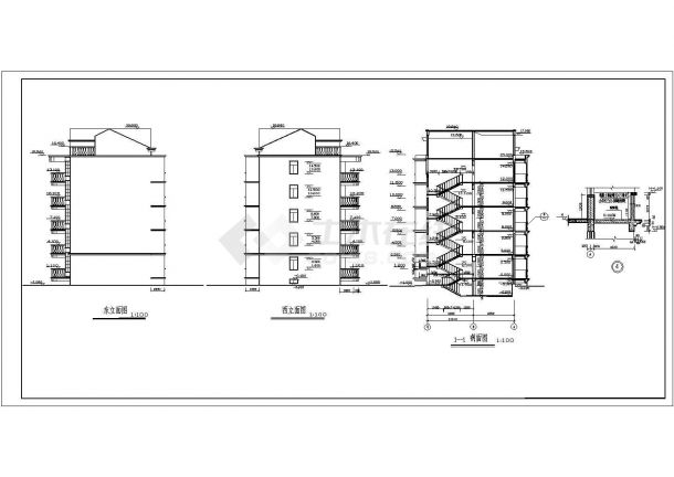 某小区住宅楼全套CAD详细构造节点建施图-图二
