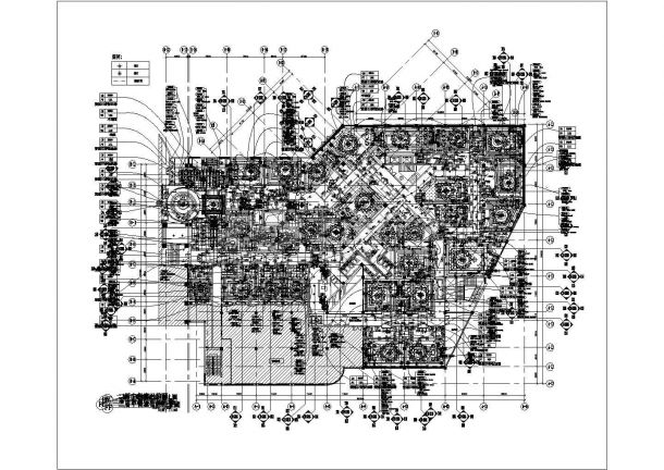 某2层中餐厅立面索引CAD构造设计节点图-图一