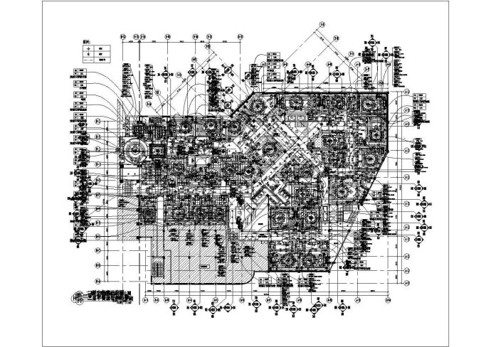 某2层中餐厅立面索引CAD构造设计节点图_图1