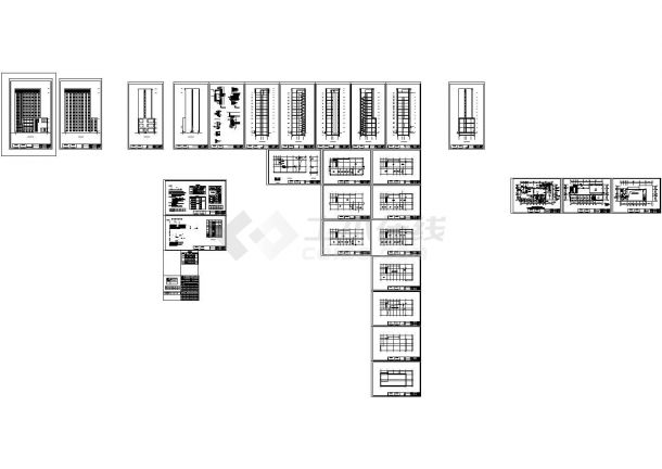 办公楼设计_[辽宁]某十一层办公楼建筑CAD施工图-图一