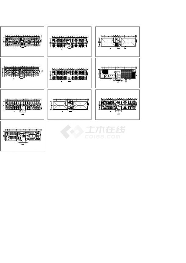 南京六合某处洗浴中心装修方案CAD图-图一