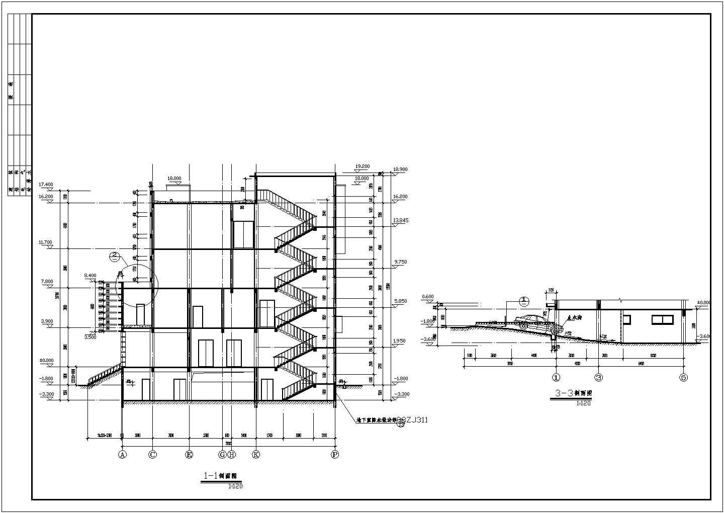 某食堂设计施工CAD节点完整构造详细图纸