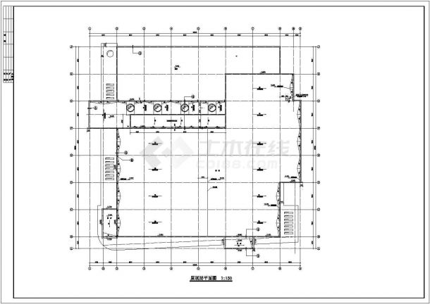 某学校食堂全套CAD设计构造节点完整施工图-图一