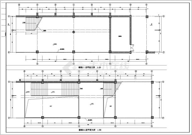 某学校食堂全套CAD设计构造节点完整施工图-图二