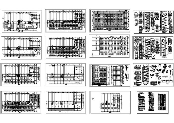 南京某区某十三层综合楼建筑CAD图纸_图1