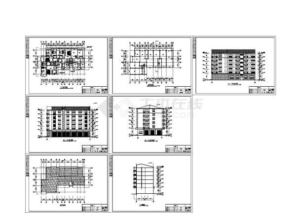 某地商住楼施工方案平面CAD图纸-图一