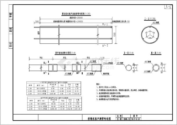 20m预应力空心板简支梁桥墩桩基声测管构造节点详图设计-图二