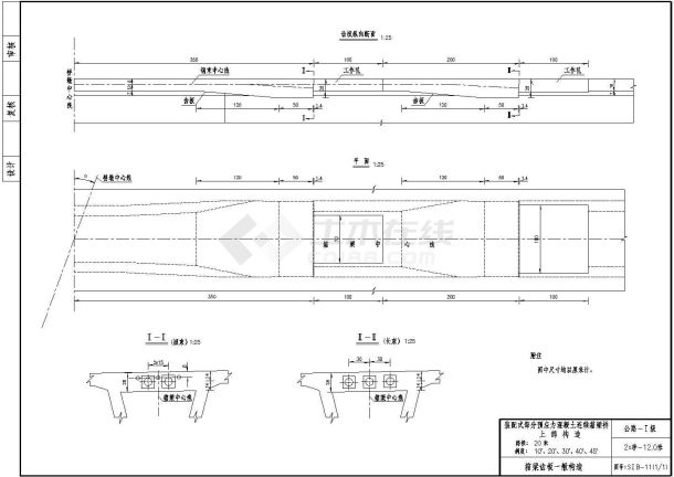 预应力混凝土连续箱梁(斜交)齿板一般构造节点详图设计-图二