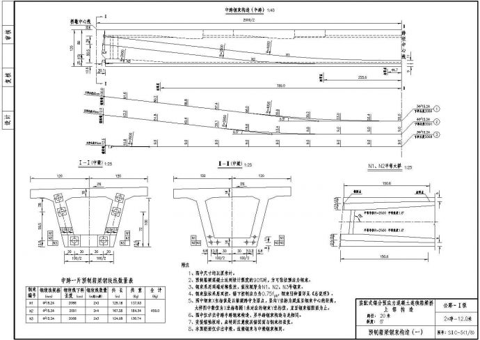 预应力混凝土连续箱梁上部钢束构造节点详图设计_图1