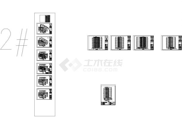 现代风格高层住宅建筑设计方案图-图一