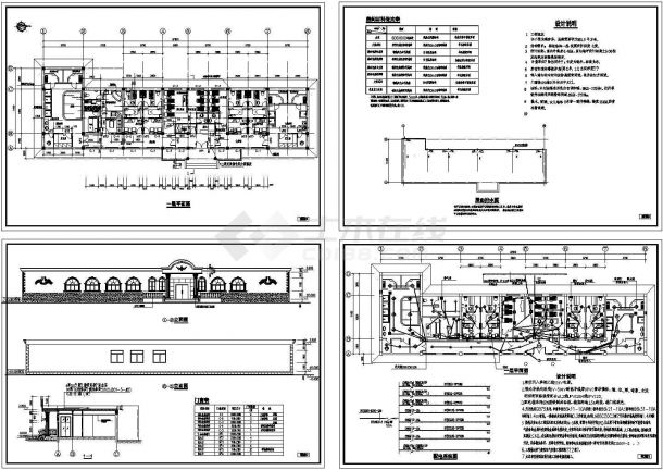 【南京】某桑拿中心建筑施工方案CAD图纸-图一