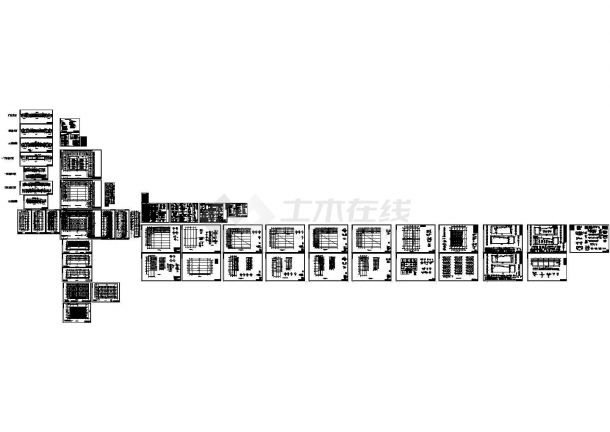 青岛某海鲜水产市场建筑结构cad详细设计图-图二