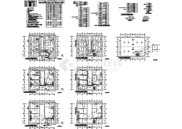 办公楼电气配电CAD设计方案系统图-图一