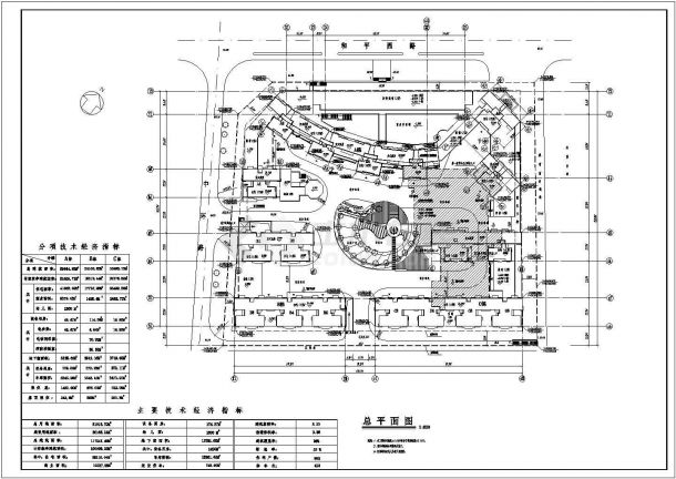某高层框架结构住宅楼地下室人防设计cad全套建筑施工图（含设计说明）-图二