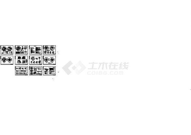 [广西]农村新型三层小康住宅建筑施工图（CAD，11张图纸）-图一