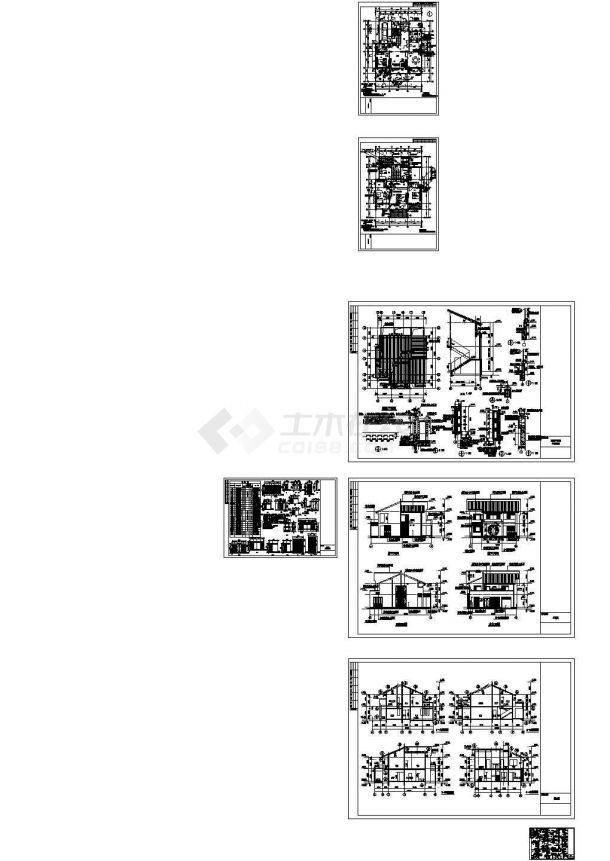 [江苏]某二层砖混小别墅建筑施工图-图一