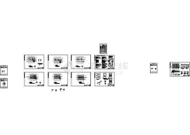 办公楼设计_三层砌体结构办公楼结构施工图纸-图一