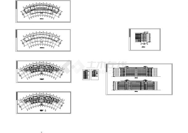 【江苏】某11252平方米七层三甲医院二期病房楼初步设计cad图纸-图一