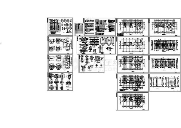某小区六层框架结构住宅楼设计cad全套建筑施工图纸（含设计说明）-图二