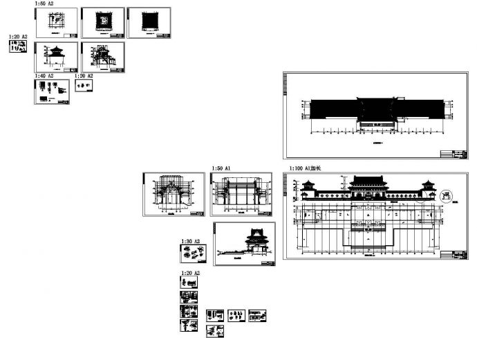 珠海普驼寺庙的建筑CAD施工图_图1