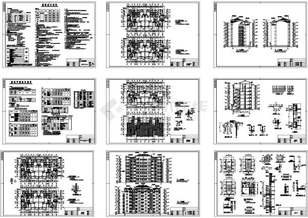 [进贤]某六层住宅楼建筑施工图设计-图一
