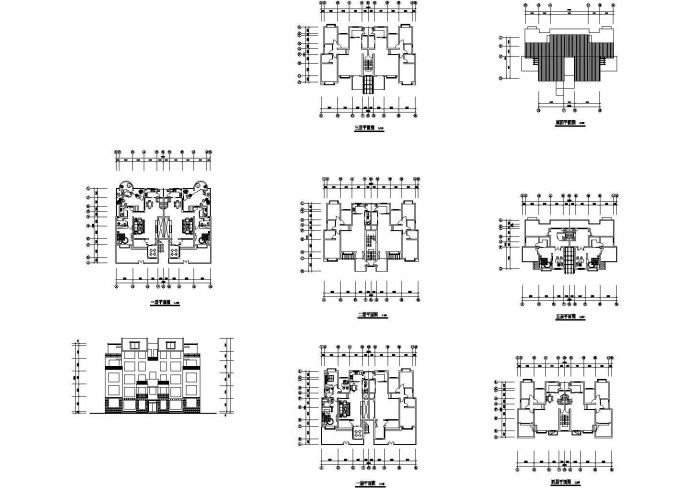 多层住宅建筑设计图_图1