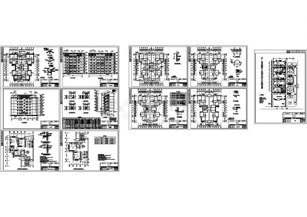 宜昌市猇亭工业园还迁小区多层框架结构住宅楼设计cad全套建筑施工图（甲级院设计）-图一