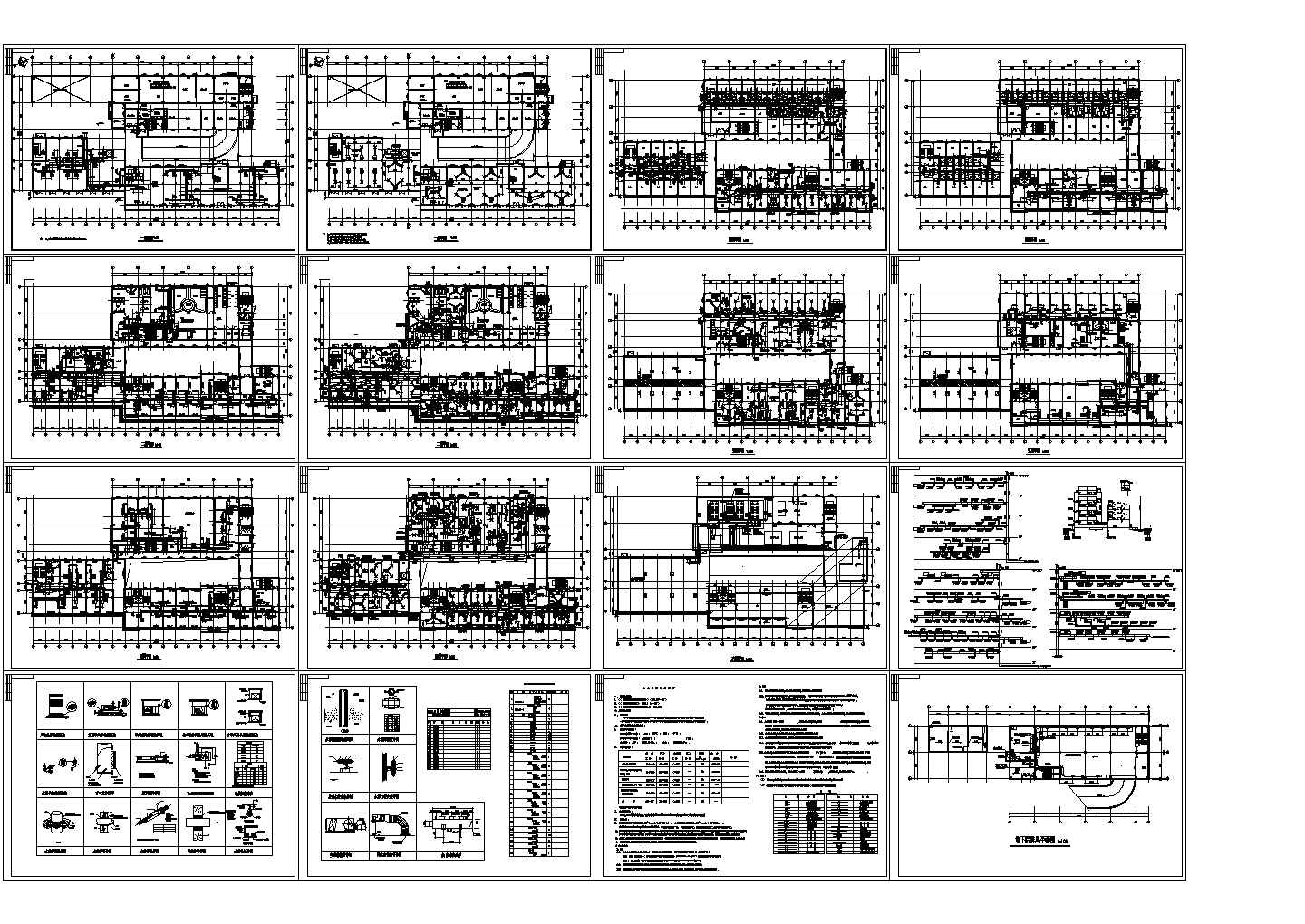 【太原】某娱乐城中央空调平面设计CAD图纸