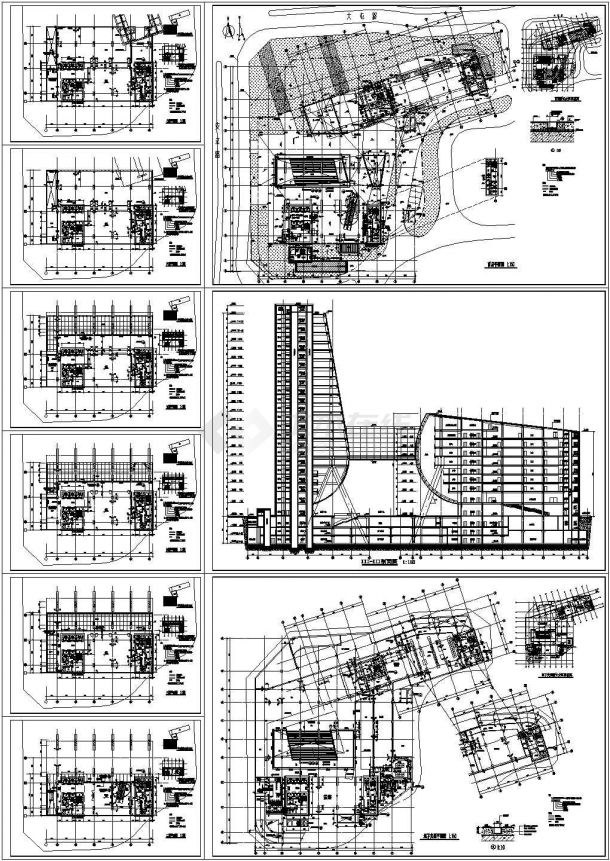 某22层大厦建筑设计施工图-图一