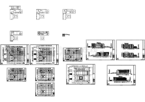 办公楼设计_[江苏]9层现代风格办公楼设计施工图-图一