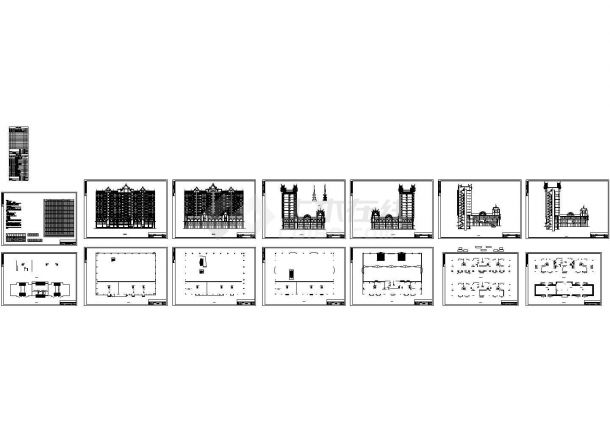 某十二层商住楼建筑施工图（含效果图）-图二