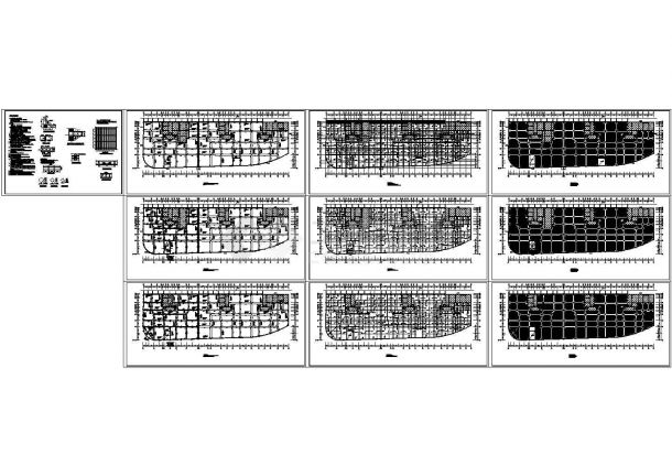 某大型空心楼盖地下车库结构施工设计图纸-图一