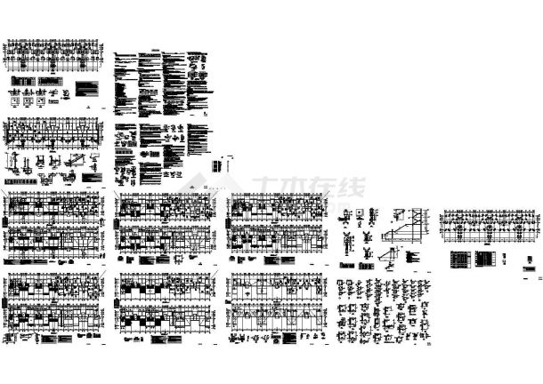 [武汉]五层框架结构住宅楼结构设计施工图-图二