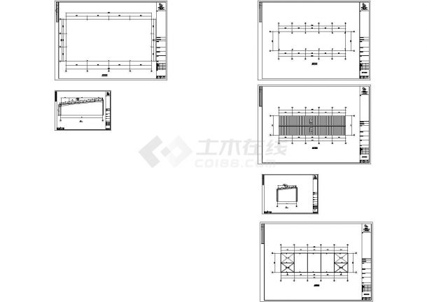 厂房设计_某公司彩钢板屋盖厂房设计cad结构施工图纸（甲级院设计）-图一