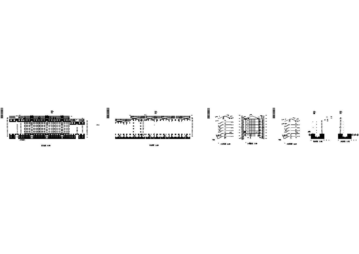 北方某度假小区五层住宅楼建筑施工设计图