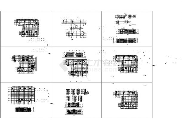 某大学多层教学楼全套建筑施工设计cad图纸（含各层平面图）-图一