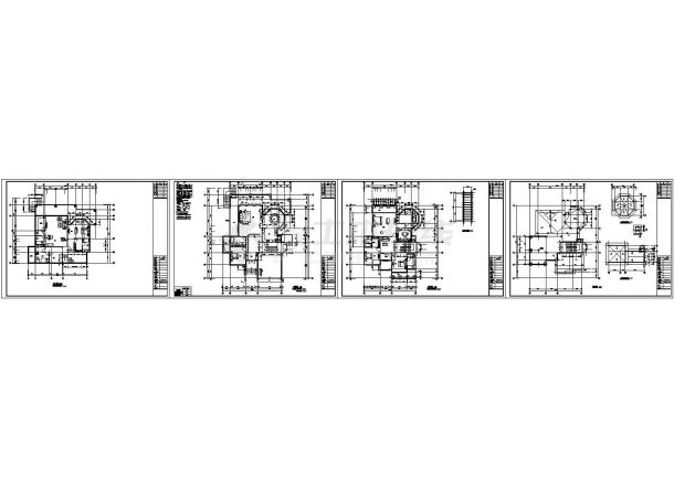 惠州某3层独立别墅全套设计施工图纸-图二