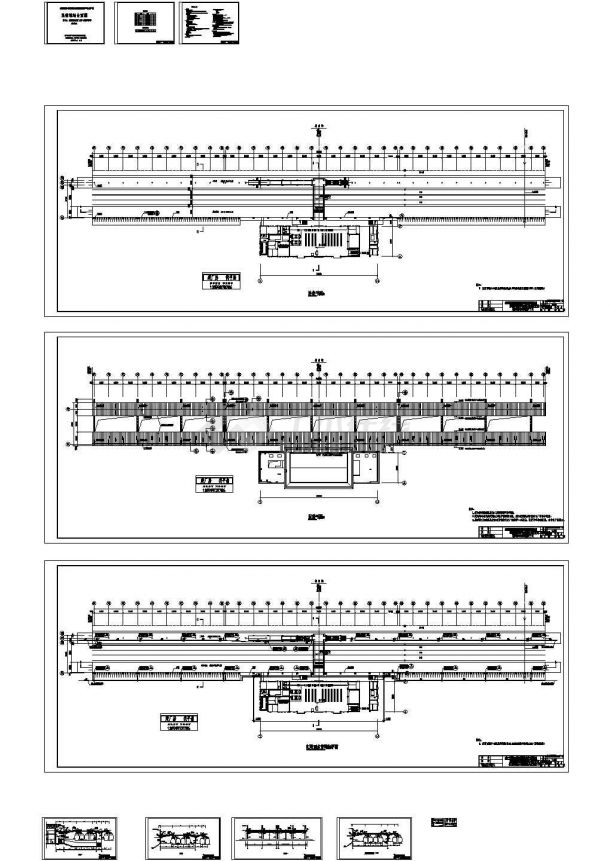 福厦铁路钢结构雨棚工程设计CAD全套结构施工图（含设计说明）-图二
