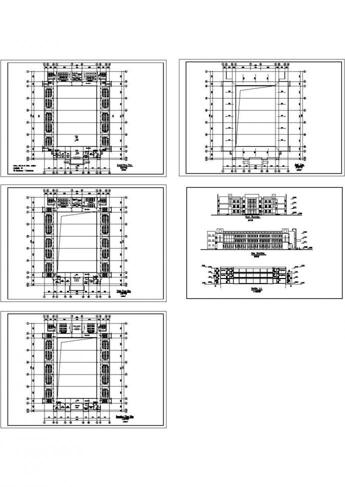 某地幼儿园教学楼全套建筑施工设计cad图纸（含设计说明）_图1