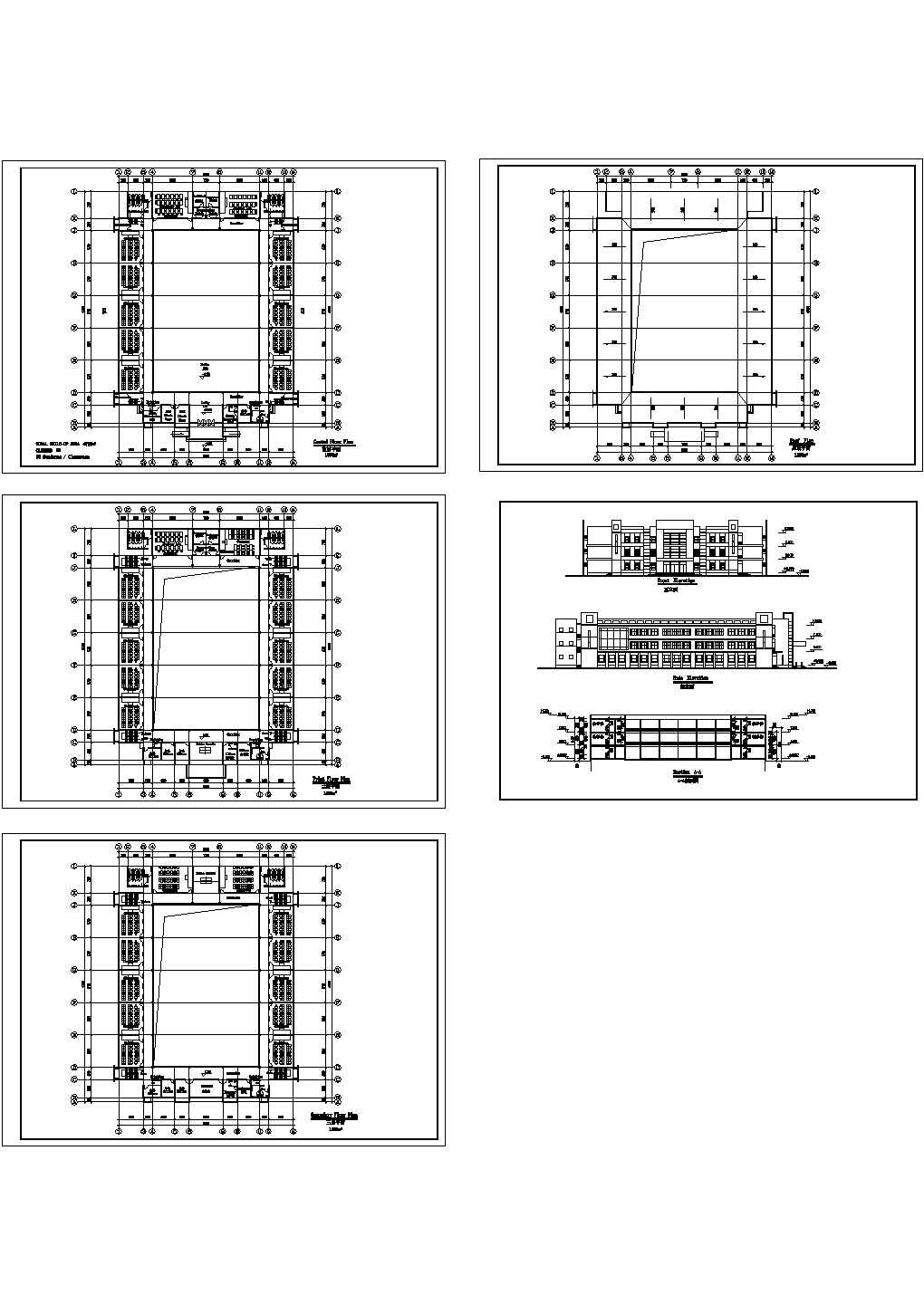 某地幼儿园教学楼全套建筑施工设计cad图纸（含设计说明）