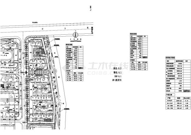 [杭州]某高端住宅小区住宅楼群方案图-图一