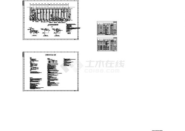 某生产车间空调通风设备平面CAD图-图一