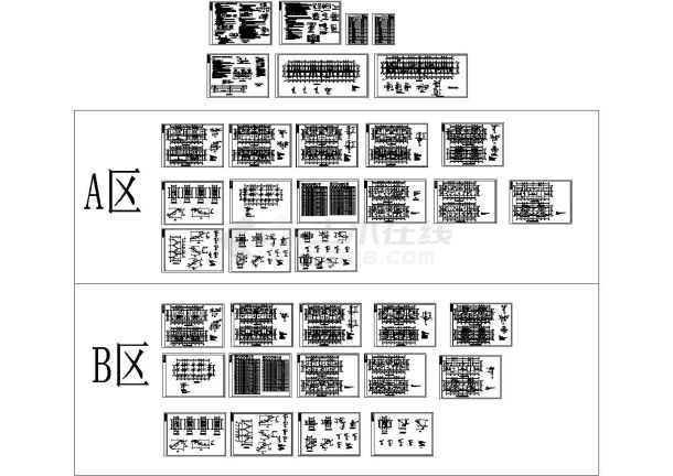 云南某地上五层住宅楼结构cad施工图纸-图二