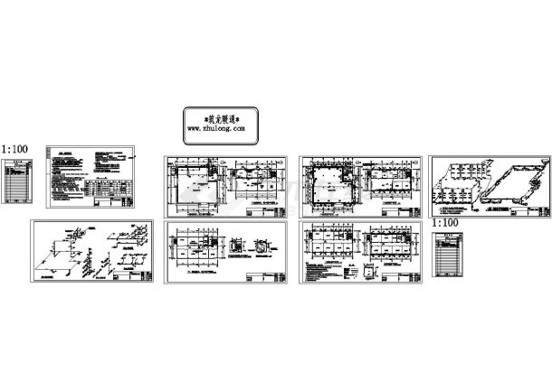 厂房设计_大连某厂房水暖施工CAD图纸-图一