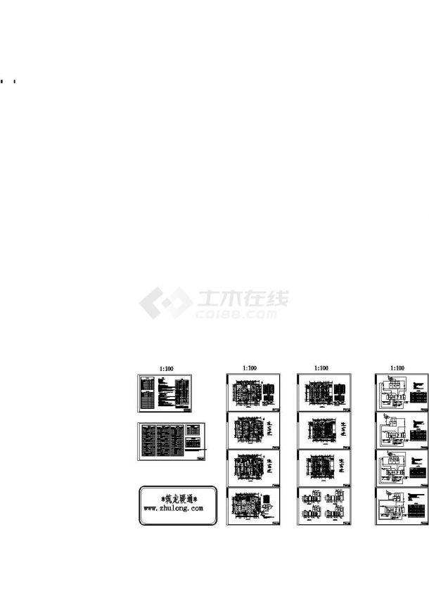 某动物房通风排烟及净化空调CAD图纸-图二