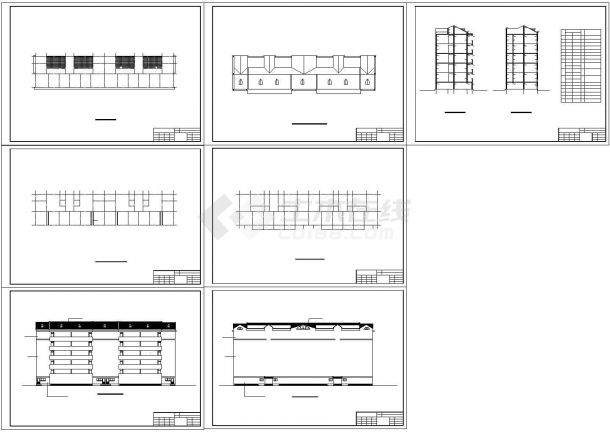 某多层砌体结构住宅楼建筑设计cad全套施工图（甲级院设计）-图二